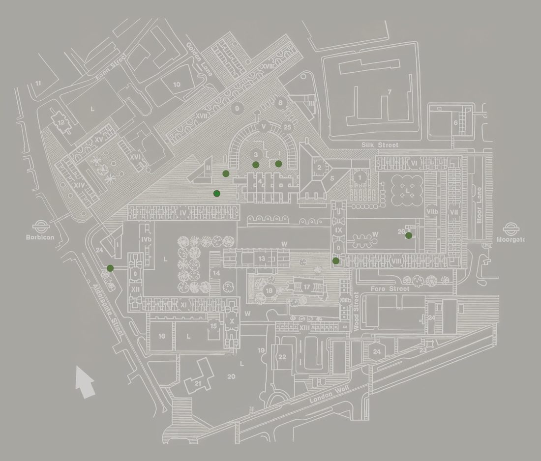 Map of the Sculpture Court